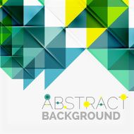 Abstract geometric background Modern overlapping triangles N465