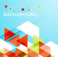 Abstract geometric background Modern overlapping triangles N478