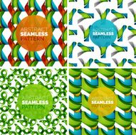 Vector set of colorful seamless geometric patterns Modern stylish abstract N21