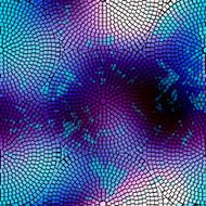 Grunge blue mosaic