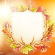 Autumn background with colorful leaves EPS 10 N9