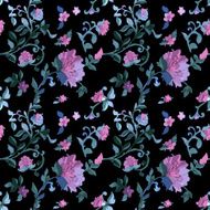 Floral Watercolor seamless pattern N5