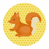 animal squirrel cartoon theme elements N9