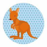 animal kangeroo cartoon theme elements N3