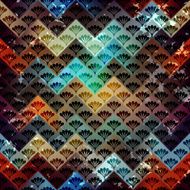 Abstract geometric pattern with chevrones