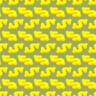 Seamless pattern with isometric dollar symbol