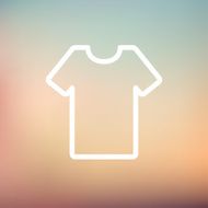T-shirt thin line icon N3