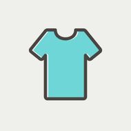 T-shirt thin line icon N4