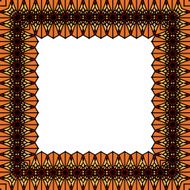 Ornamental Frame for photo with knitting