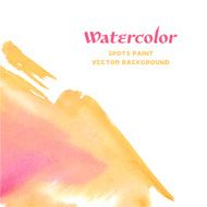 Vector Red and Yellow Watercolor Spots