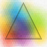 Dimension of triangle art colorful background