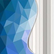 Abstract background geometric water with white plank wood