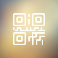 QR code thin line icon N2