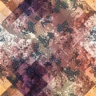 Mosaic with roses and grunge effect
