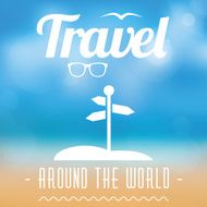 Seaside view poster Travel