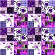 Seamless pattern in style of patchwork