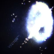 Starry background rich star forming nebula colorful abstract illustration eps10