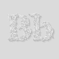 Decorated letter b