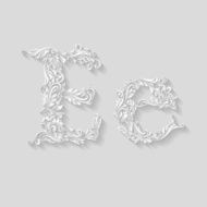 Decorated letter e N2
