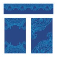 Vector set of floral decorative background N3