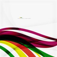 Rainbow color wave stripes N7