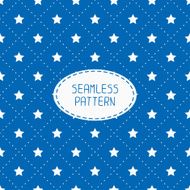 Patriotic seamless pattern Red blue stars American symbols USA flag N8