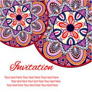 invitation mandala card N40