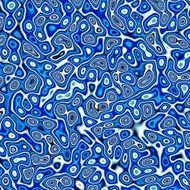 Abstract fractal blue and white distorted background