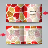 Brochure template with abstract background N30