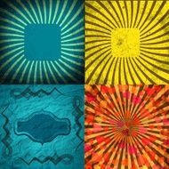 set of Old vintage paper template texture N20