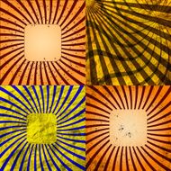 set of Old vintage paper template texture N24
