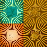 set of Old vintage paper template texture N36