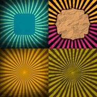 set of Old vintage paper template texture N41
