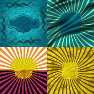 set of Old vintage paper template texture N42
