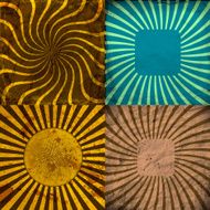 set of Old vintage paper template texture N52