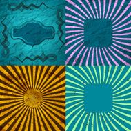set of Old vintage paper template texture N59