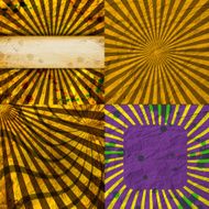 set of Old vintage paper template texture N61