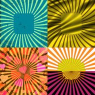 set of Old vintage paper template texture N62
