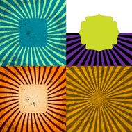 set of Old vintage paper template texture N63