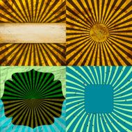 set of Old vintage paper template texture N68