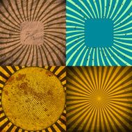 set of Old vintage paper template texture N94