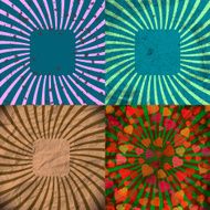 set of Old vintage paper template texture N95