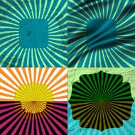 set of Old vintage paper template texture N119