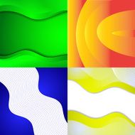 Collection of abstract multicolored backgrounds Eps 10 design N12