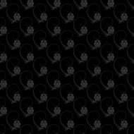 Dark floral nature seamless pattern design