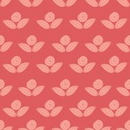 seamless simple pattern with flower rose stems
