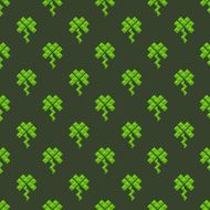 seamless pattern of clover St Patrick