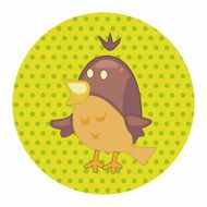 bird cartoon theme elements vector eps N88