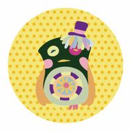owl cartoon theme elements vector eps N38