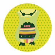 owl cartoon theme elements vector eps N42